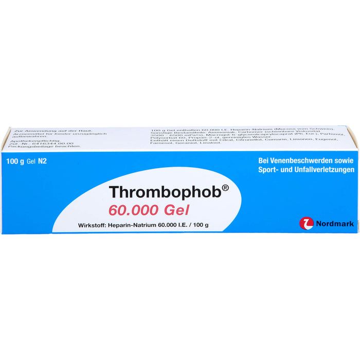 Thrombophob 60.000 Gel bei Venenbeschwerden, 100 g Gel