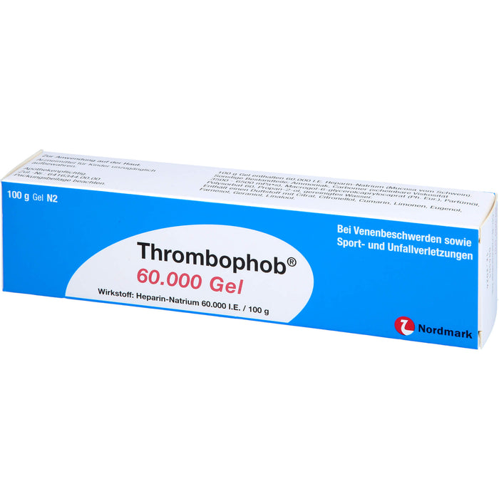 Thrombophob 60.000 Gel bei Venenbeschwerden, 100 g Gel