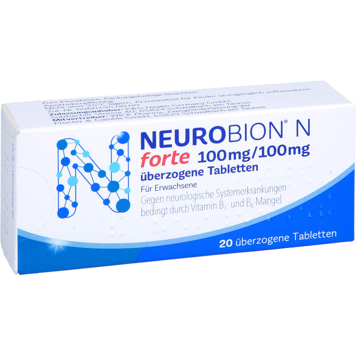 Neurobion N forte Tabletten gegen neurologische Systemerkrankungen, 20 St. Tabletten