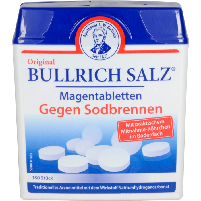Original Bullrich Salz Magentabletten gegen Sodbrennen, 180 St. Tabletten