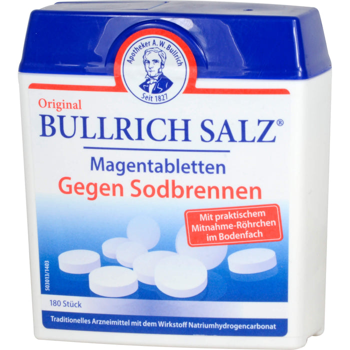 Original Bullrich Salz Magentabletten gegen Sodbrennen, 180 St. Tabletten