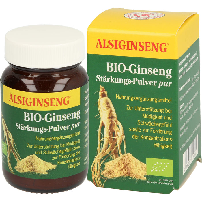 ALSIGINSENG Bio-Ginseng Stärkungs-Pulver pur, 30 g Pulver