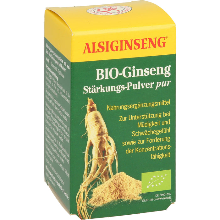 ALSIGINSENG Bio-Ginseng Stärkungs-Pulver pur, 30 g Pulver