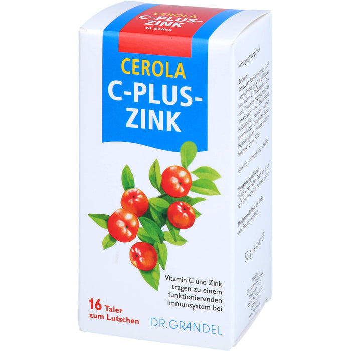 CEROLA C-Plus-Zink Taler, 16 St. Tabletten