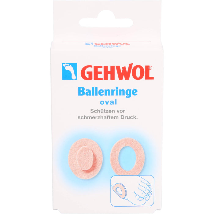GEHWOL Ballenringe oval schützen vor schmerzhaftem Druck, 5 St. Pflaster