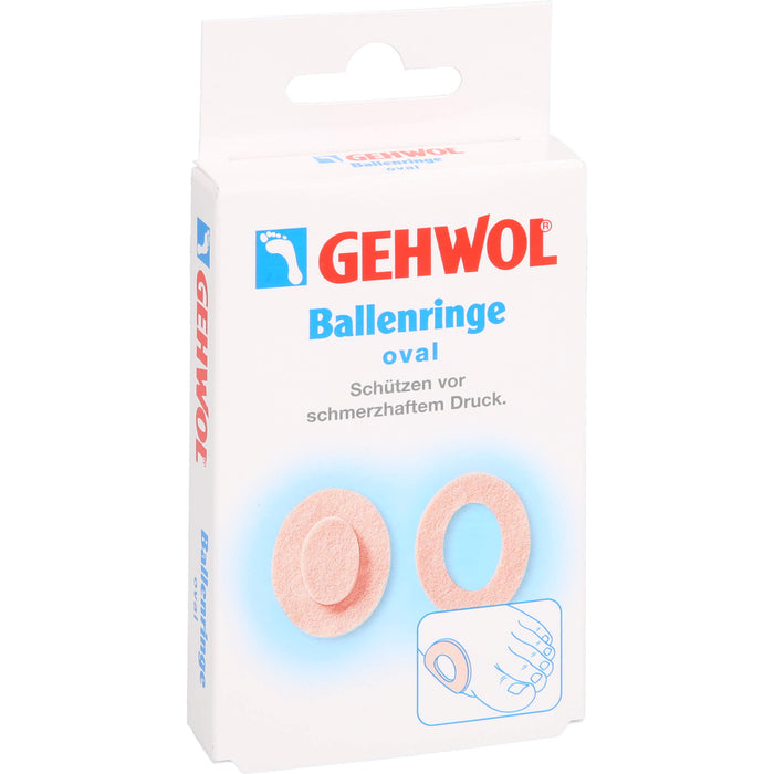 GEHWOL Ballenringe oval schützen vor schmerzhaftem Druck, 5 St. Pflaster
