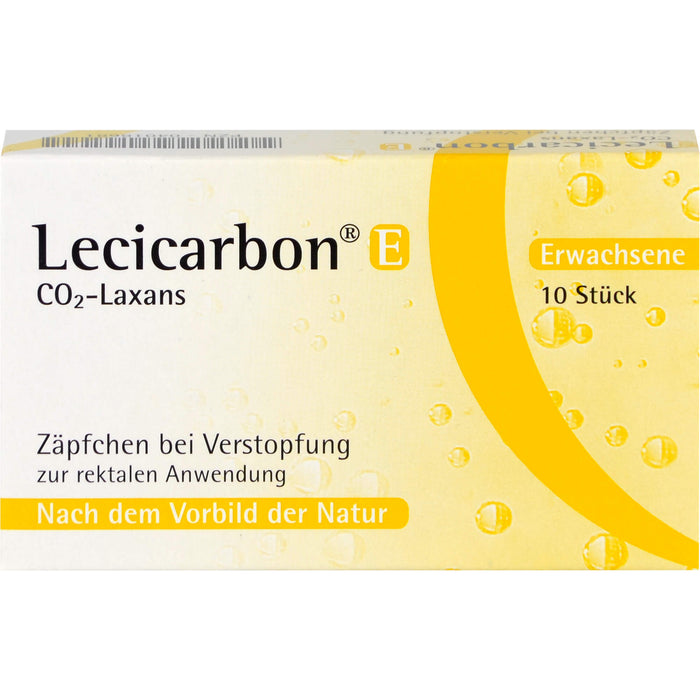 Lecicarbon E CO2-Laxans (Zäpfchen für Erwachsene), 10 St. Zäpfchen
