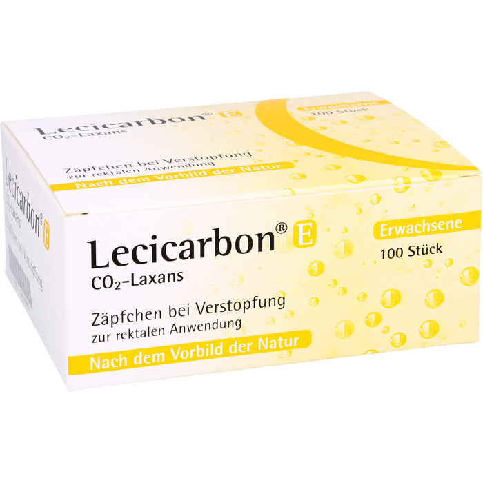 Lecicarbon E CO2-Laxans Zäpfchen bei Verstopfung, 100 St. Zäpfchen