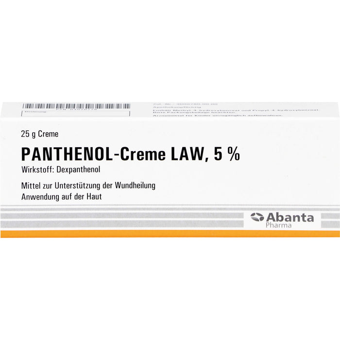 Panthenol-Creme LAW 5 % zur Unterstützung der Wundheilung, 25 g Creme