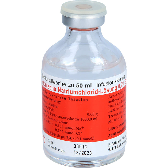 Isotonische Natriumchlorid-Lösung 0,9 % EIFELFANGO Infusionslösung, 50 ml, 20X50 ml INF