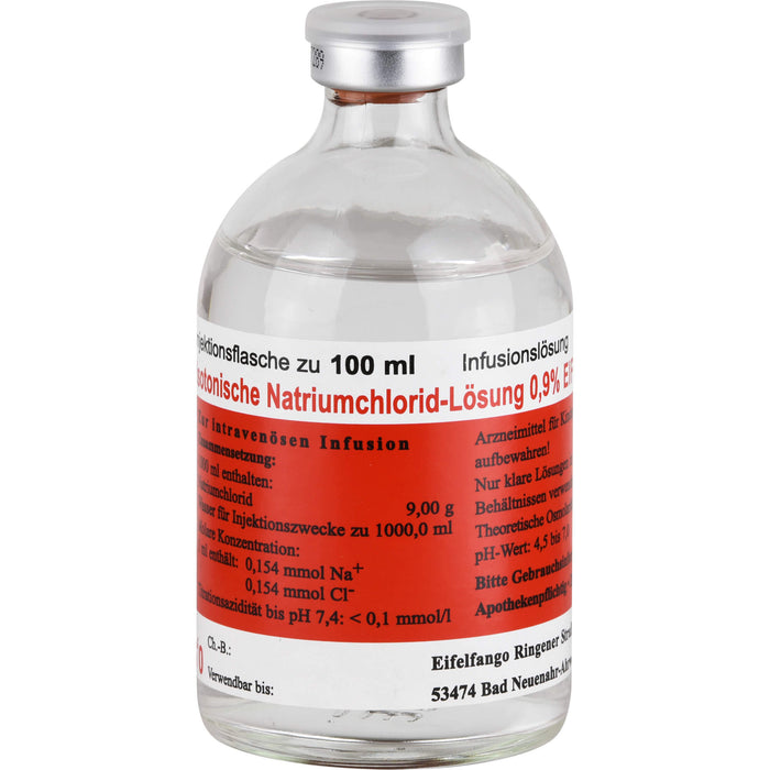 Isotonische Natriumchlorid-Lösung 0,9 % EIFELFANGO, Infusionslösung 100ml, 20X100 ml INF