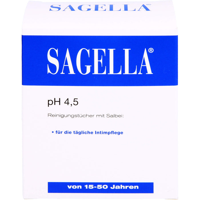 SAGELLA pH 4,5 Intim-Reinigungstücher, 10 St. Tücher