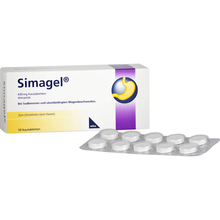 Simagel 430 mg Kautabletten, 50 St KTA