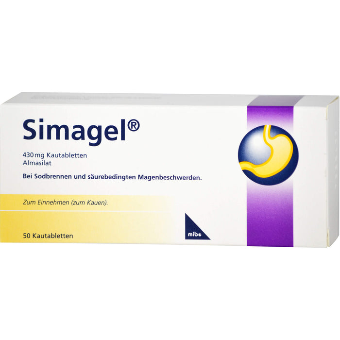 Simagel 430 mg Kautabletten, 50 St KTA