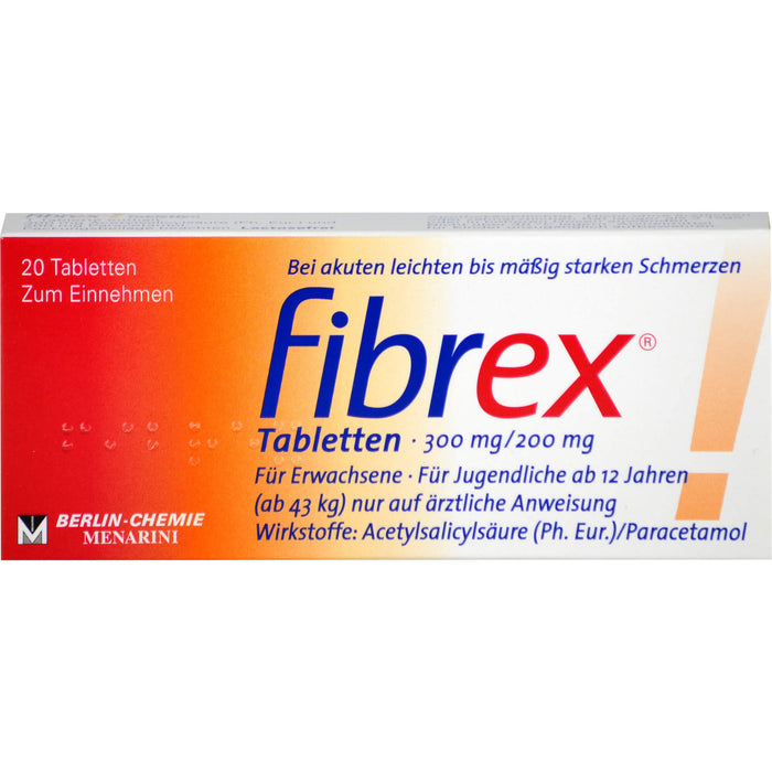 BERLIN-CHEMIE fibrex Tabletten bei Schmerzen, 20 St. Tabletten