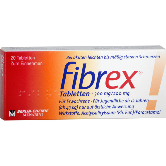BERLIN-CHEMIE fibrex Tabletten bei Schmerzen, 20 St. Tabletten