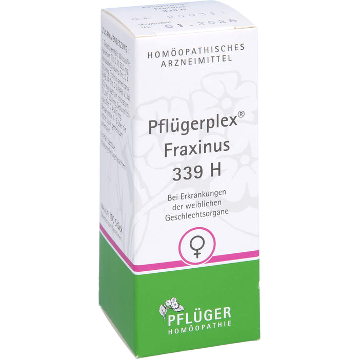 Pflügerplex Fraxinus 339 H Tabletten bei Erkrankungen der weiblichen Geschlechtsorgane, 100 St. Tabletten