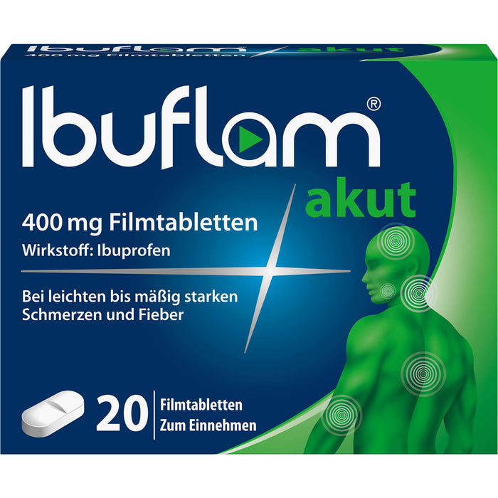 Ibuflam akut 400 mg Filmtabletten, 20 St. Tabletten