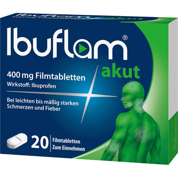 Ibuflam akut 400 mg Filmtabletten, 20 St. Tabletten