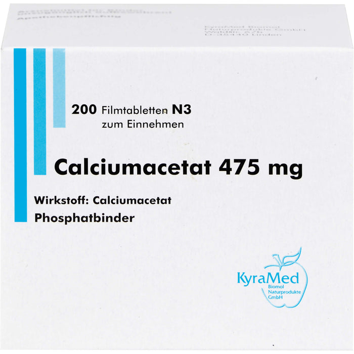 Calciumacetat 475 mg, Filmtabletten, 200 St FTA