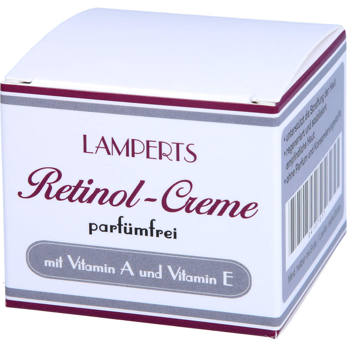 Retinol Creme parfümfrei Lamperts, 50 ml Creme