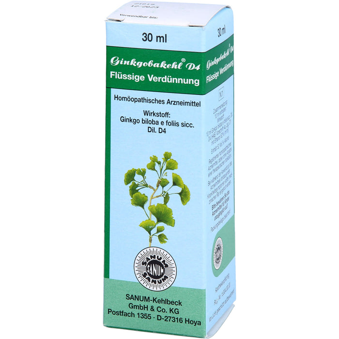 Ginkgobakehl D4 Tropfen, 30 ml TRO