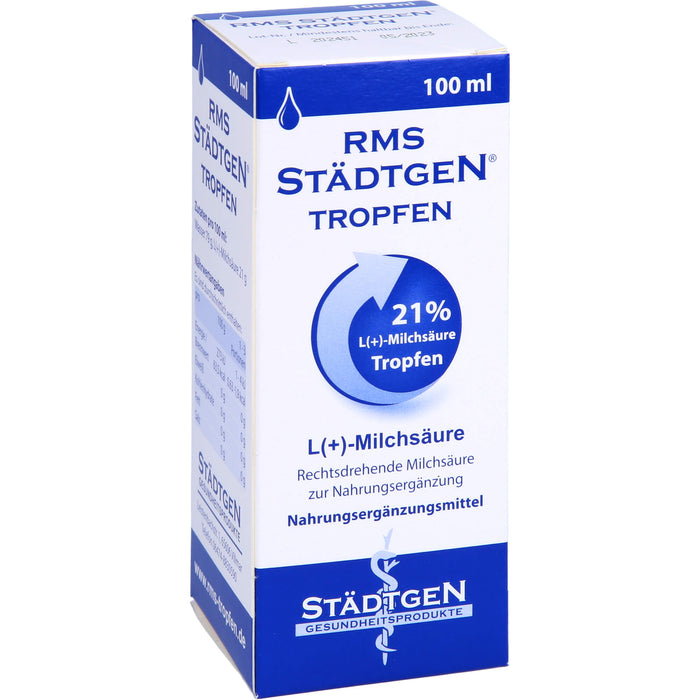 RMS STÄDTGEN Tropfen L(+)-Milchsäure, 100 ml Lösung