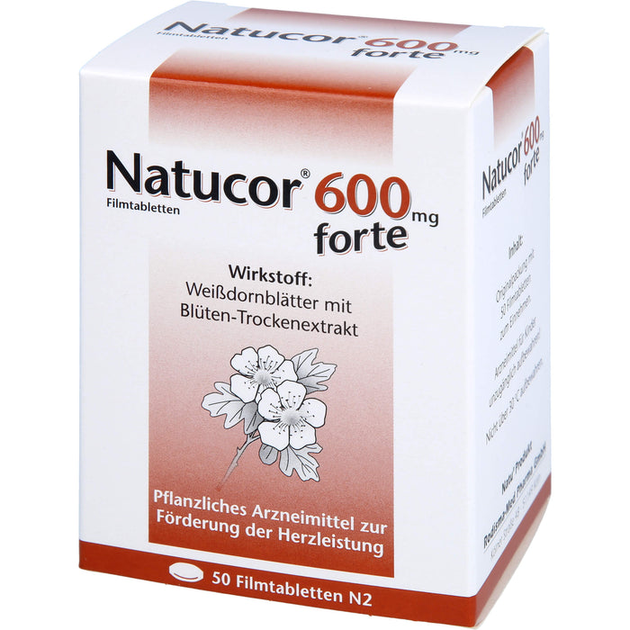 Natucor 600 mg forte, Filmtabletten, 50 St FTA