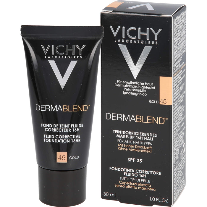 VICHY Dermablend teintkorrigierendes Make-up 16 h halt 45, 30 ml Lösung