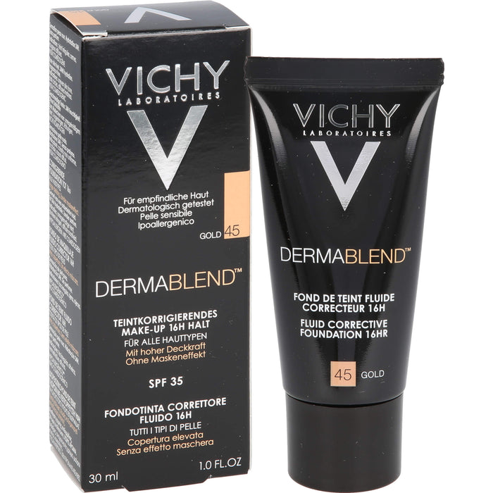 VICHY Dermablend teintkorrigierendes Make-up 16 h halt 45, 30 ml Lösung