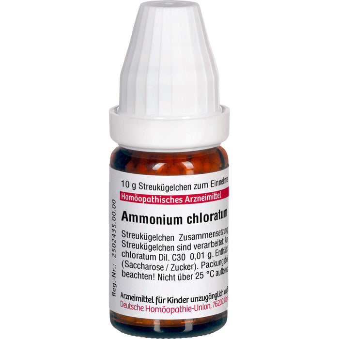 DHU Ammonium chloratum C 30 Streukügelchen, 10 g Globuli