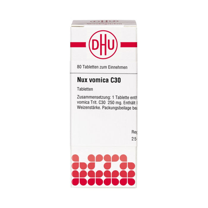 DHU Nux vomica C30 Tabletten, 80 St. Tabletten
