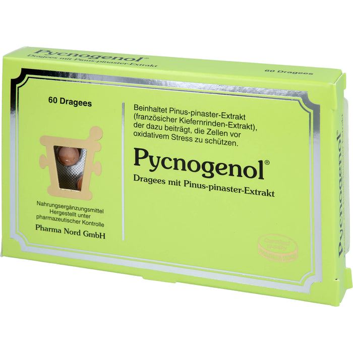 Pycnogenol Dragees trägt dazu bei, die Zellen vor oxidativem Stress zu schützen, 60 St. Tabletten