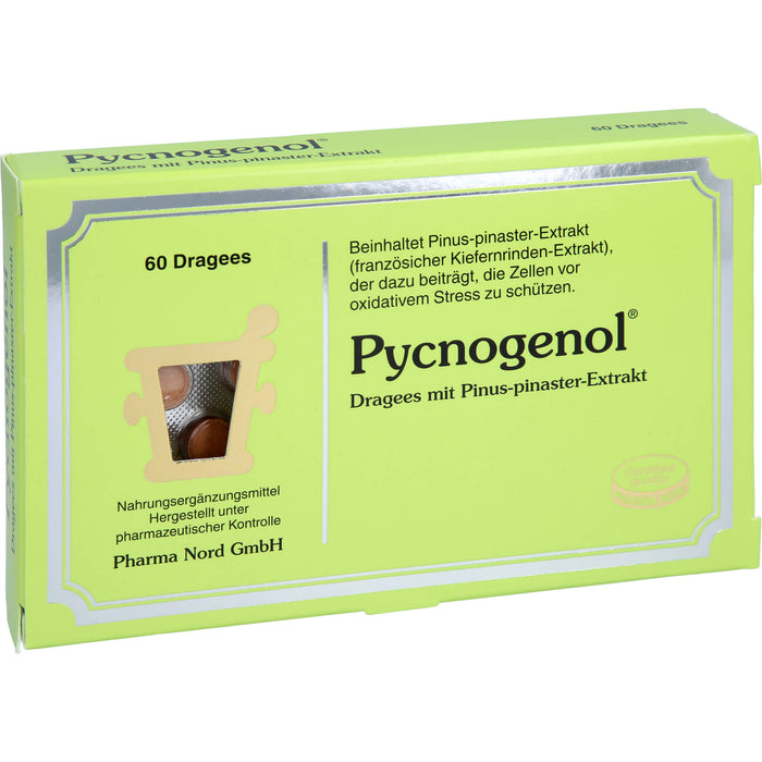 Pycnogenol Dragees trägt dazu bei, die Zellen vor oxidativem Stress zu schützen, 60 St. Tabletten