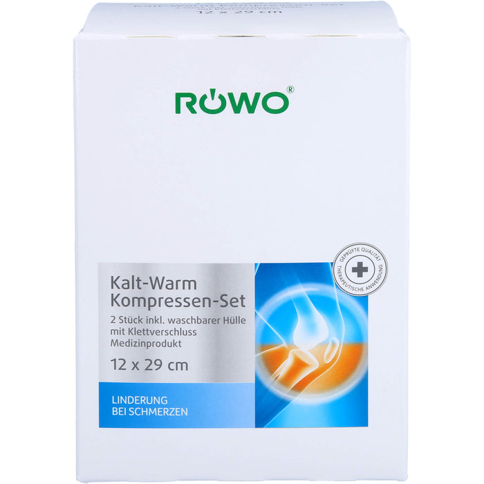 RÖWO Kalt-/Warm-Kompresse mit Klettbandage 15 x 29 cm, 1 St. Kompressen