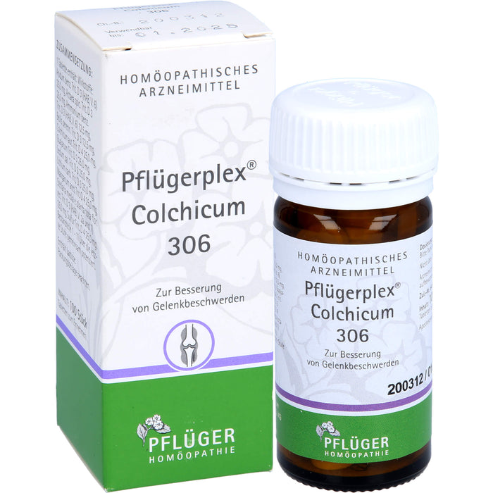 Pflügerplex Colchicum 306 Tabletten zur Besserung von Gelenkbeschwerden, 100 St. Tabletten