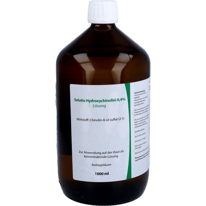 Solutio Hydroxychinolini 0,4%, Lösung zur Anwendung auf der Haut, 1000 ml LOE
