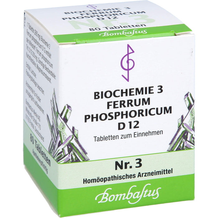 Biochemie 3 Ferrum phosphoricum Bombastus D12 Tbl., 80 St TAB