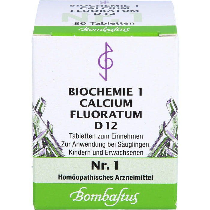 Bombastus Biochemie 1 Calcium fluoratum D 12 Tabletten, 80 St. Tabletten