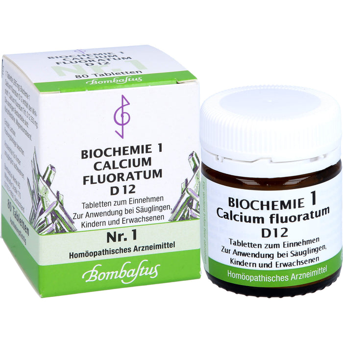 Bombastus Biochemie 1 Calcium fluoratum D 12 Tabletten, 80 St. Tabletten