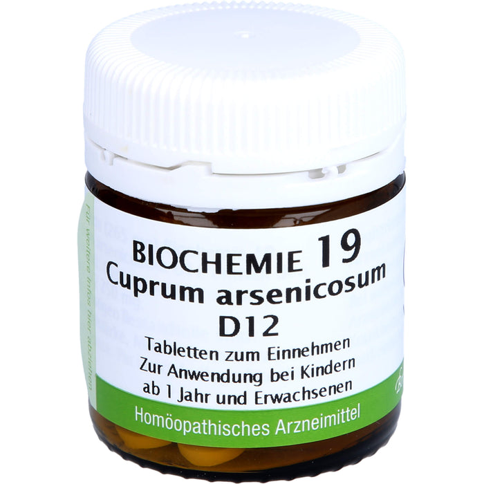 Biochemie 19 Cuprum arsenicosum Bombastus D12 Tbl., 80 St TAB