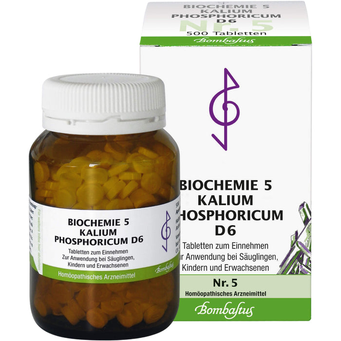Biochemie 5 Kalium phosphoricum Bombastus D6 Tbl., 500 St TAB