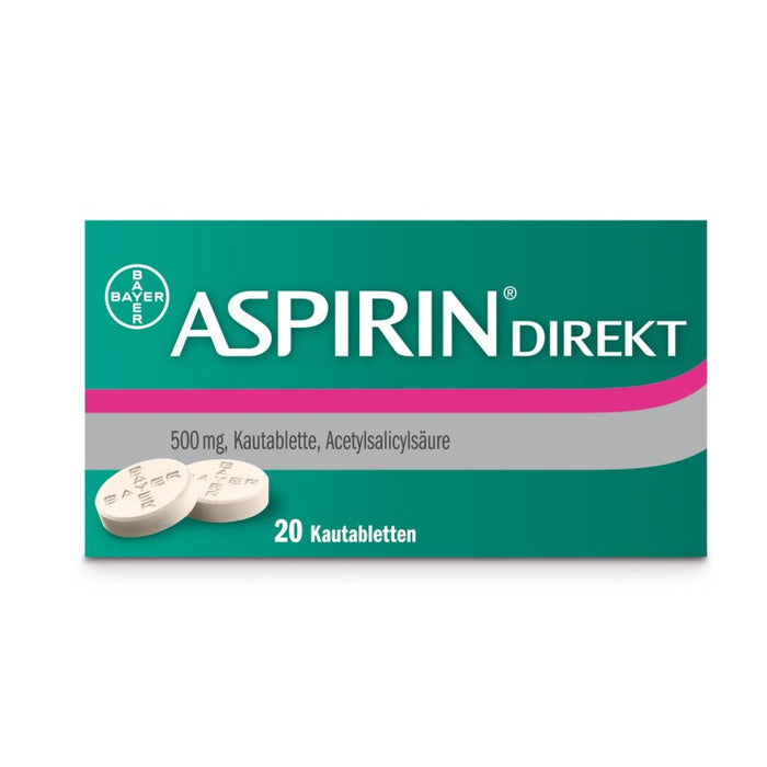 ASPIRIN Direkt Kautabletten, 20 St. Tabletten