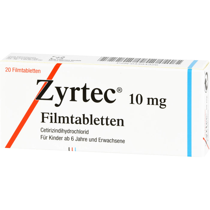 Zyrtec 10 mg Filmtabletten, 20 St. Tabletten