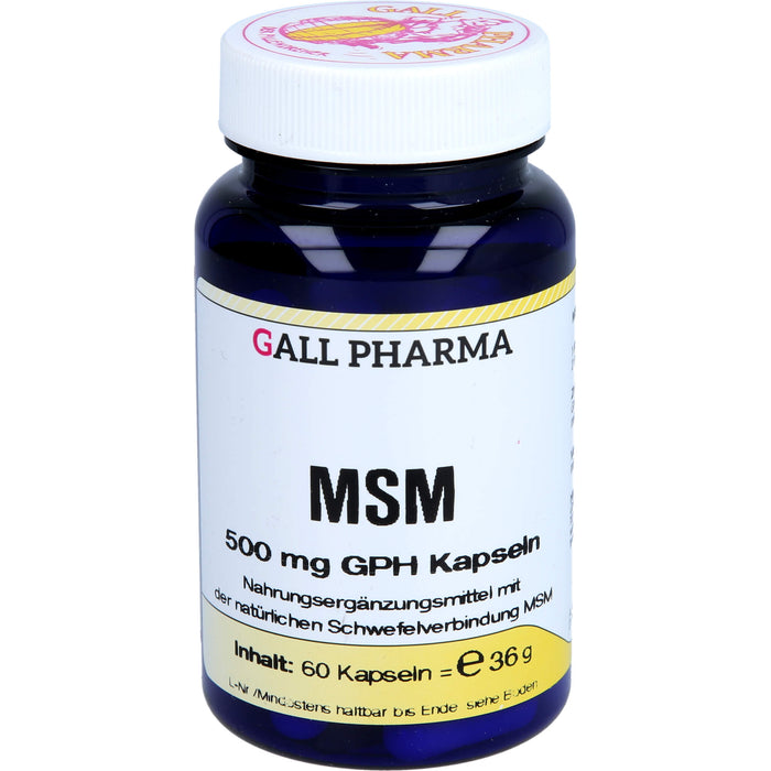 MSM 500 mg GPH Kapseln, 60 St KAP