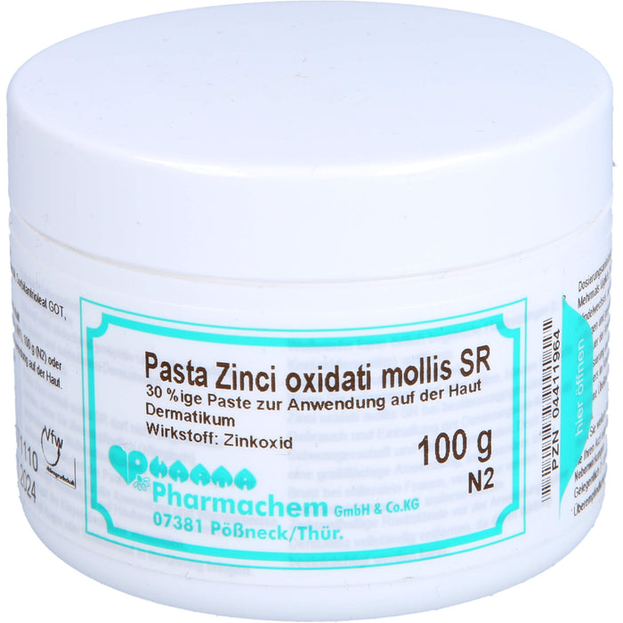 Pharmachem Pasta Zinci oxidati mollis SR weiche Zinkoxidpaste, 100 g Salbe