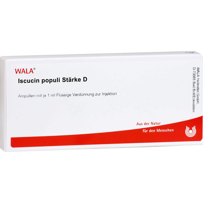 WALA Iscucin Populi Stärke D flüssige Verdünnung, 10 St. Ampullen