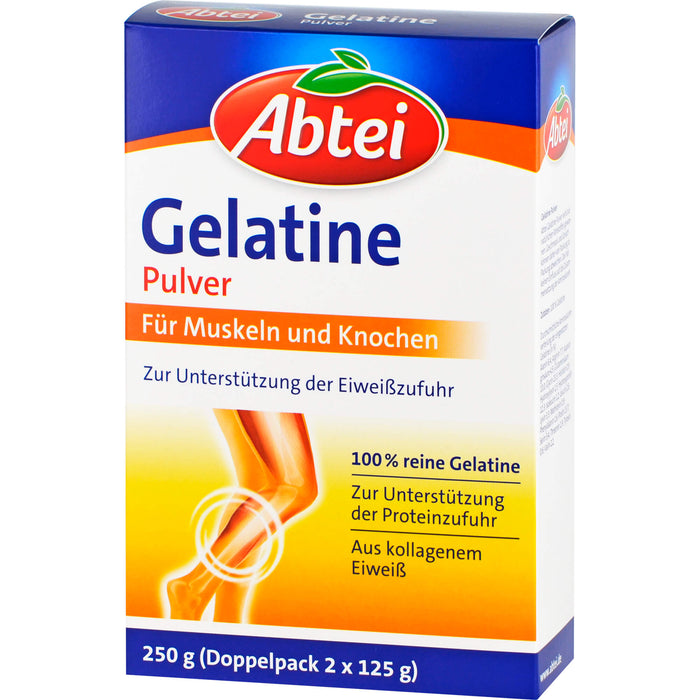 Abtei Gelatine Plus Pulver für Muskeln und Knochen, 250 g Pulver