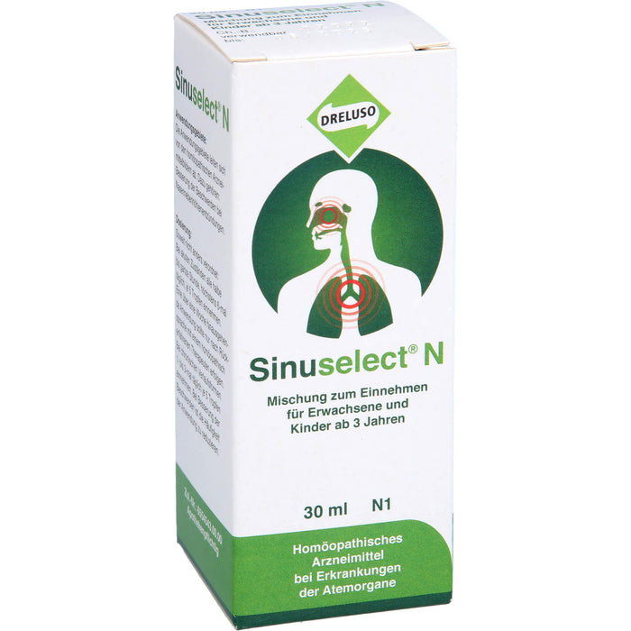 Sinuselect N Mischung bei Erkrankungen der Atemorgane, 30 ml Lösung