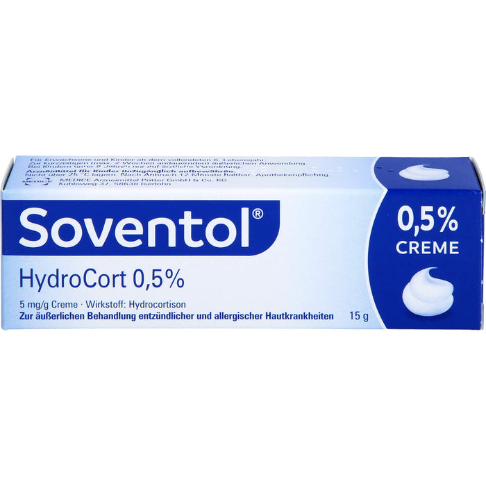 Soventol HydroCort 0,5 % Creme, 15 g Creme